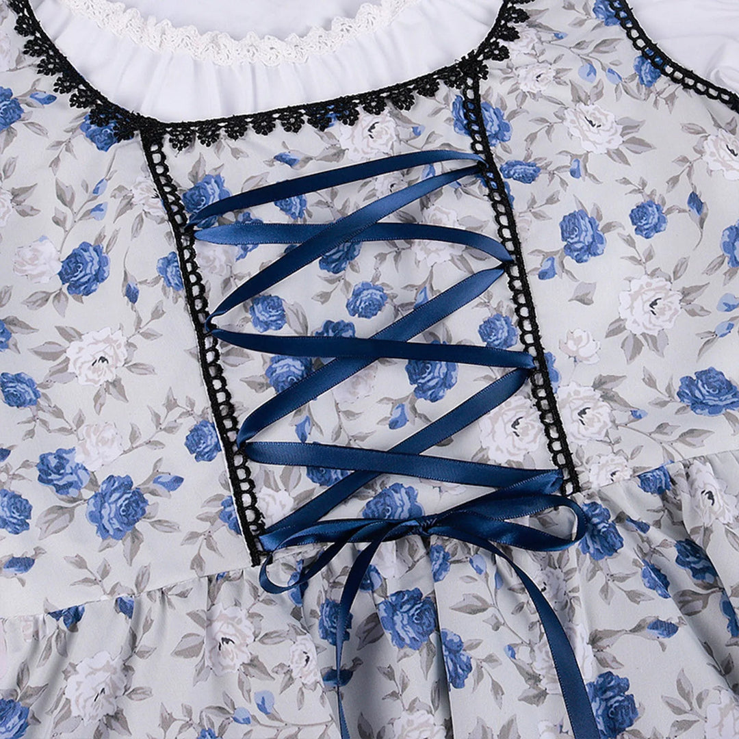 Women's Dirndl Dress Cotton Traditional Costume Dress Elegant