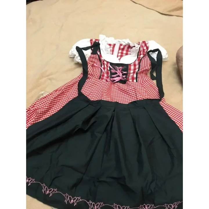 Women's Festive Dress with Playful Bow Closure and Elegant Embroidery