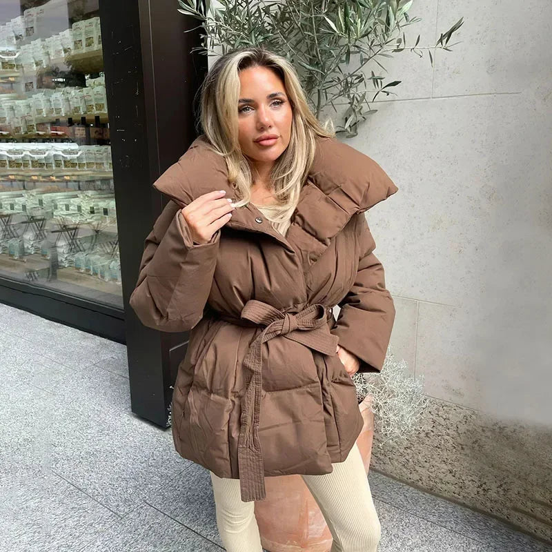 Parka matelassée pour femmes Veste d'hiver élégante