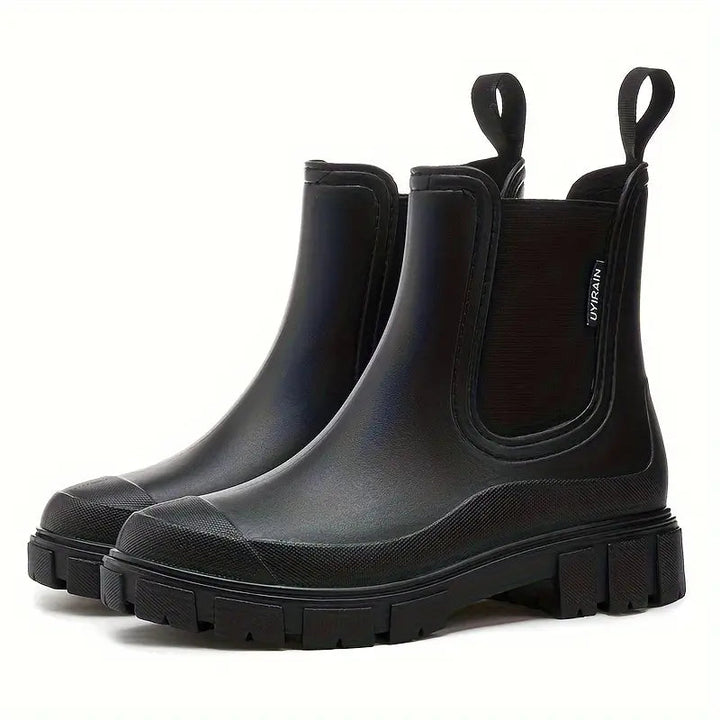 Damen Gummistiefel Wasserfest Modisch Gefüttert