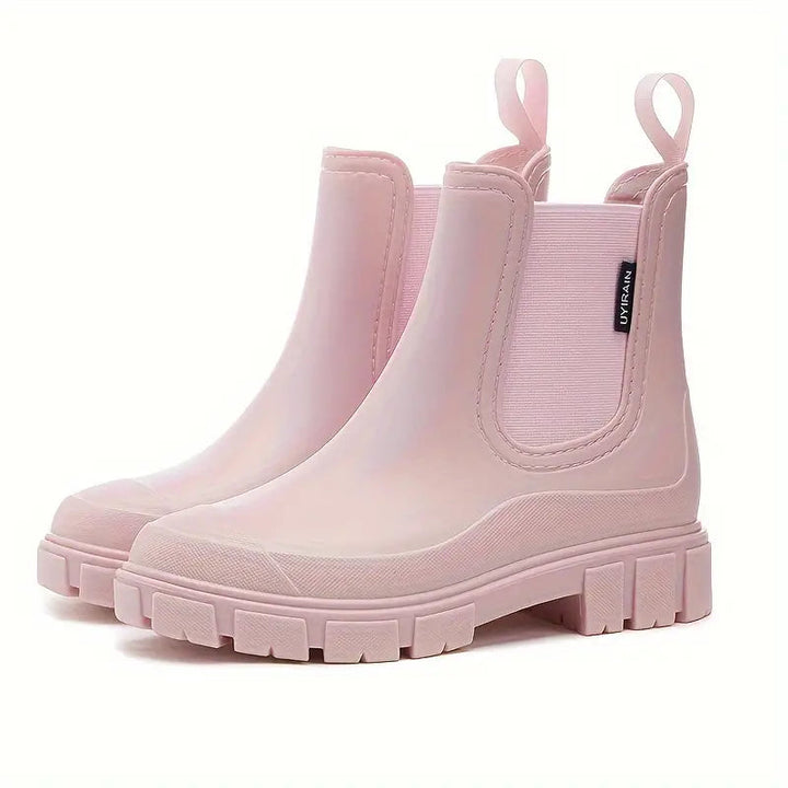 Damen Gummistiefel Wasserfest Modisch Gefüttert