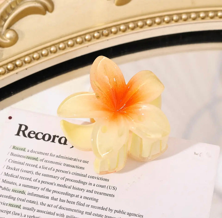 Damen Haarspange Blumenform Kunststoff Elegant für Dickes Haar 0