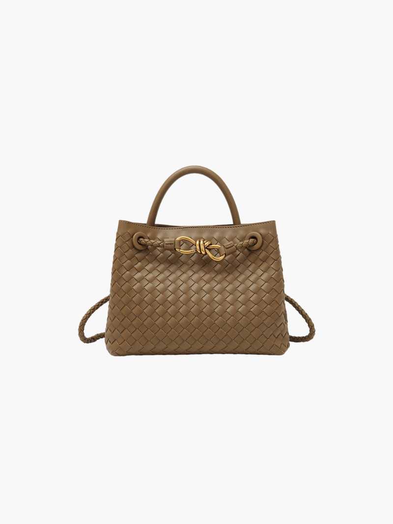 Damen Handtasche Gewebt Strukturierte Eleganz