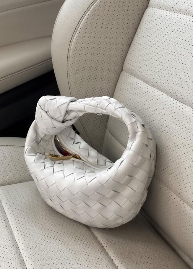 Damen Handtasche Kunstleder Mini Stilvoll mit Gitterdetails 0