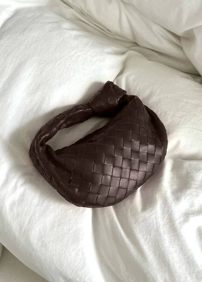 Damen Handtasche Kunstleder Mini Stilvoll mit Gitterdetails 11