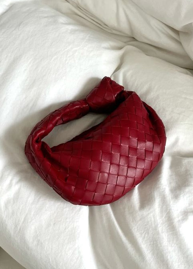 Damen Handtasche Kunstleder Mini Stilvoll mit Gitterdetails 15