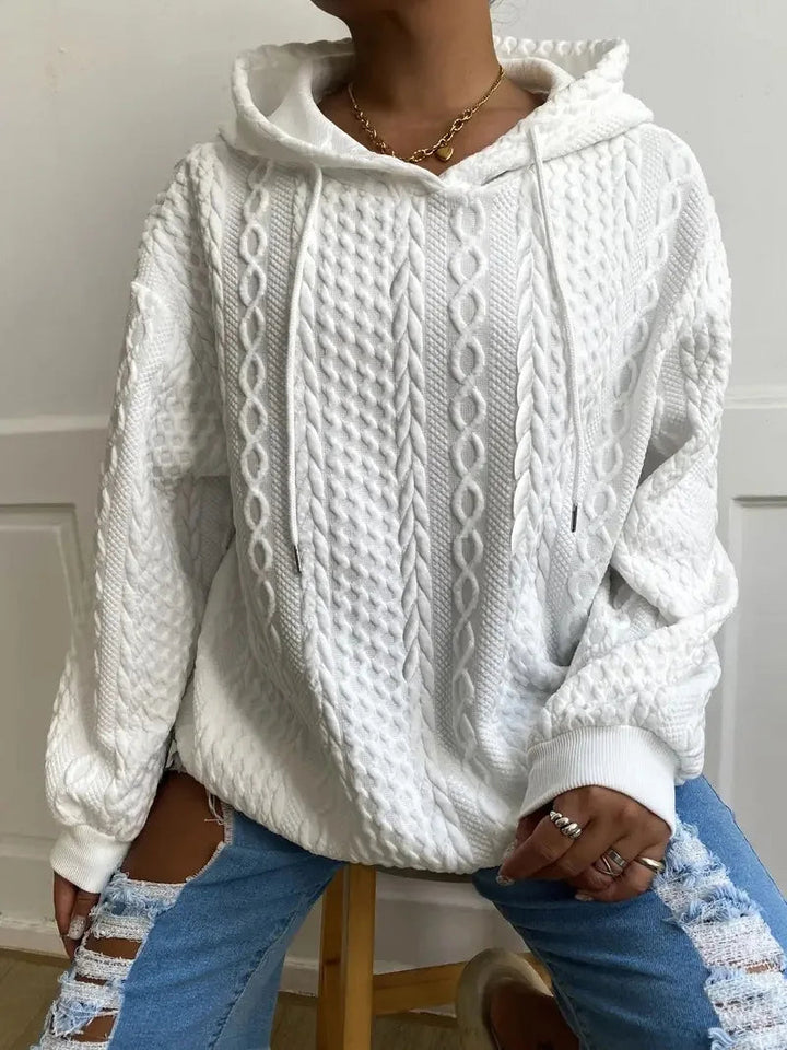 Sweat à capuche femme en coton coupe ample avec capuche