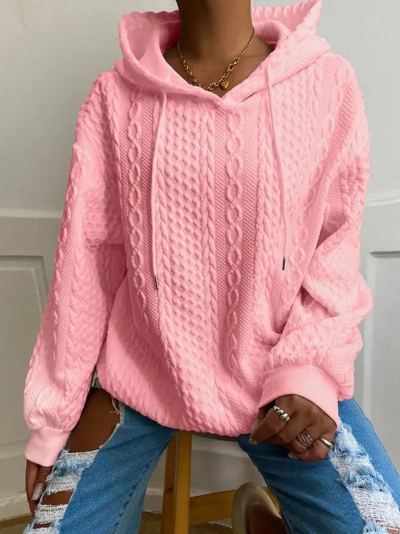 Sweat à capuche femme en coton coupe ample avec capuche