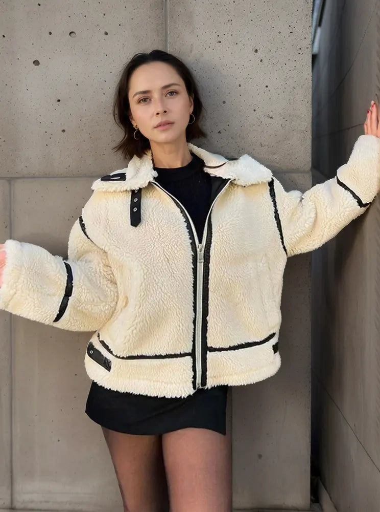 Damen Jacke Wolle Lässig