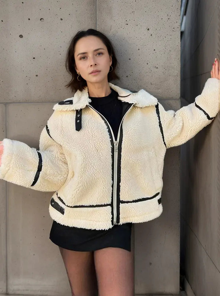Damen Jacke Wolle Lässig