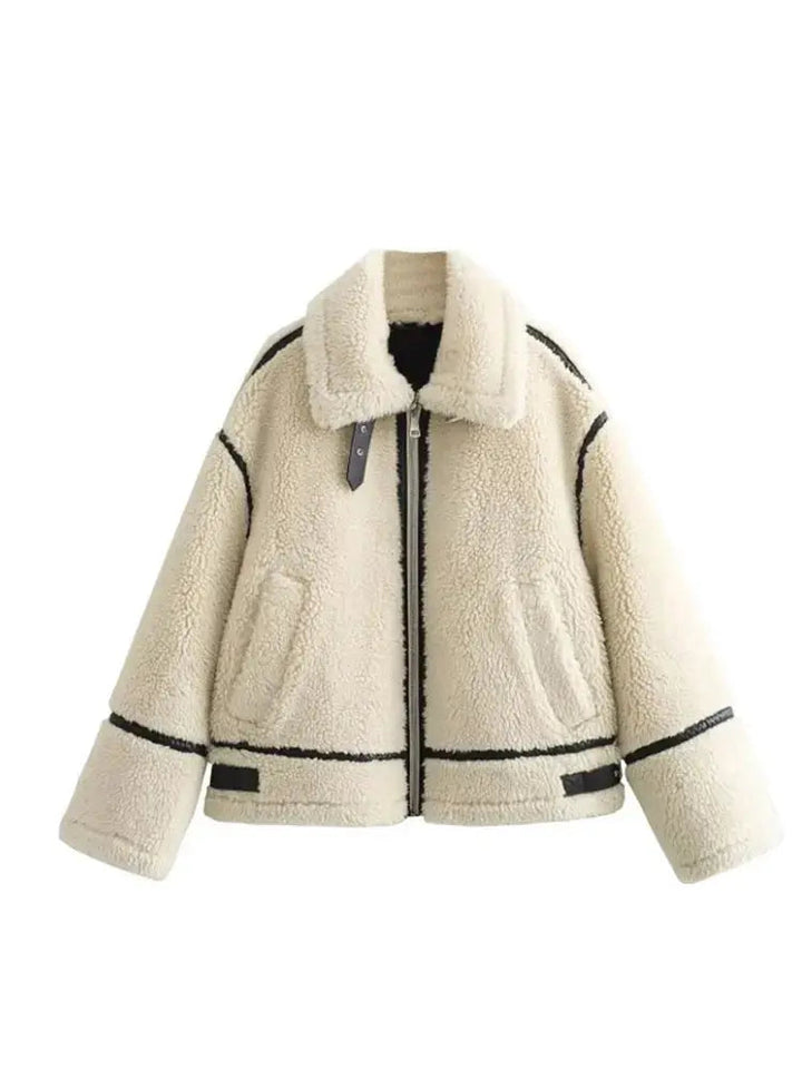 Damen Jacke Wolle Lässig