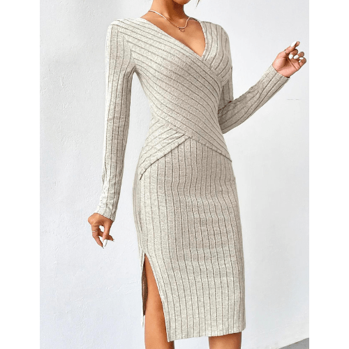 Damen Kleid Elegantes Design Warm Bequem