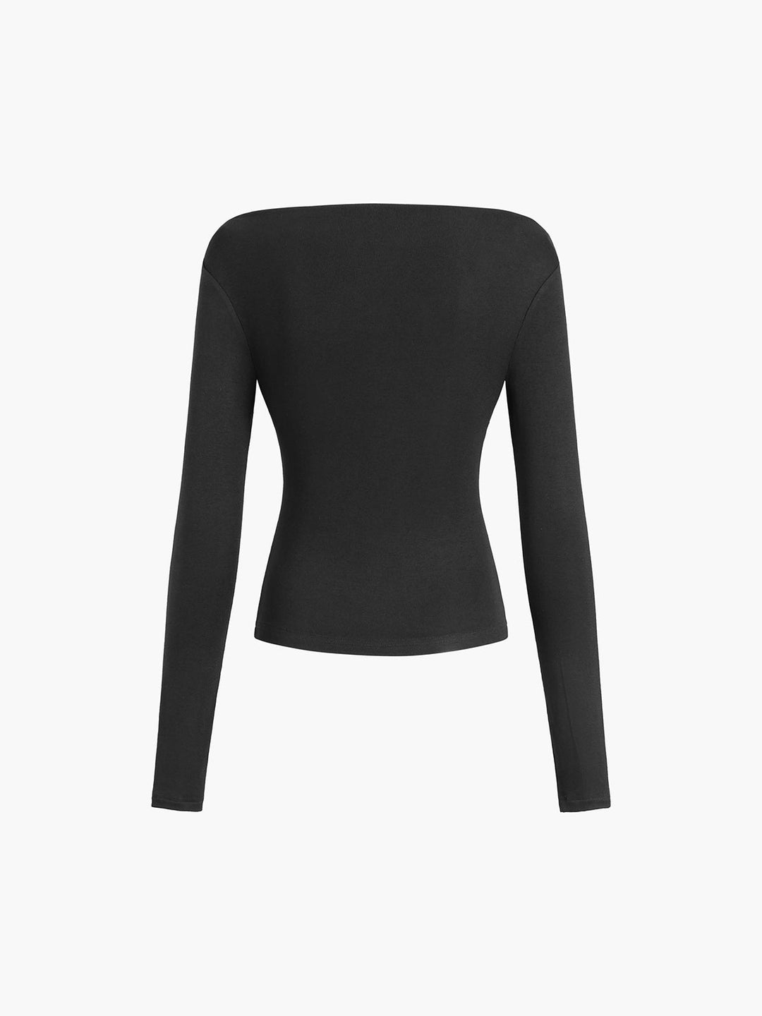 Women's Long Sleeve Shirt Jersey Off-Shoulder Elegant Top