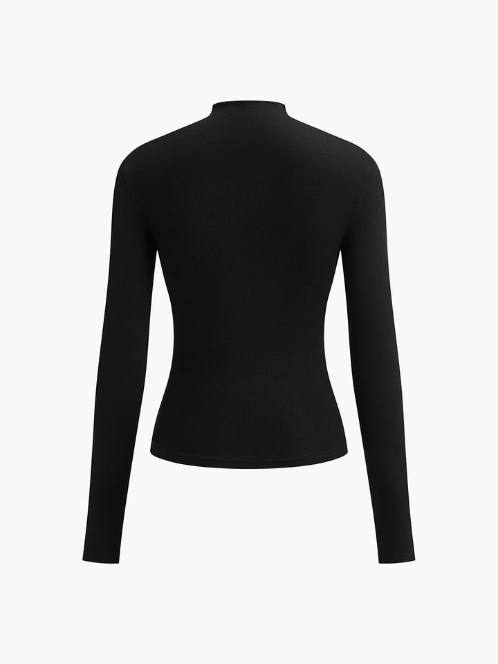 Chemisier à manches longues pour femmes Raffung Élégant Longsleeve