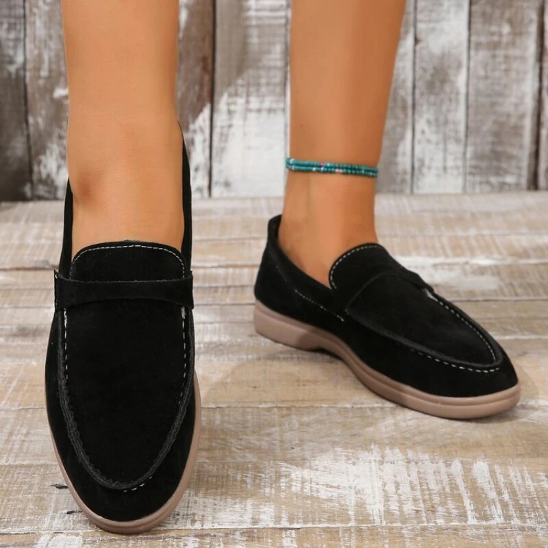 Women's Loafer Suede Elegant Slipper Slip-Ons