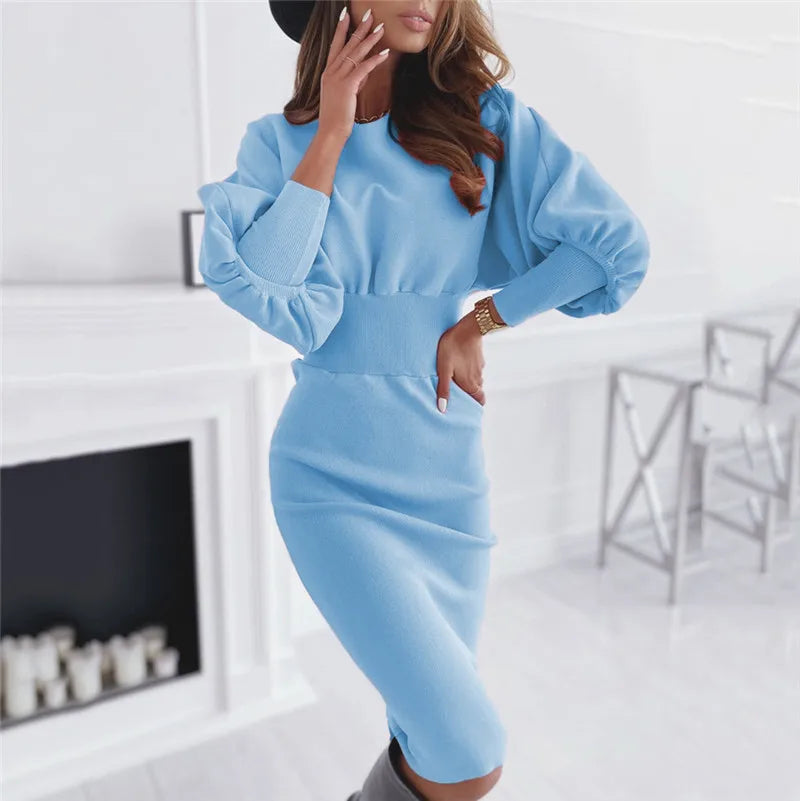 Women's midi dress elegant design festive dress for wedding guest