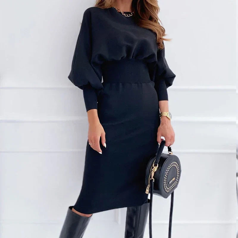 Women's midi dress elegant design festive dress for wedding guest