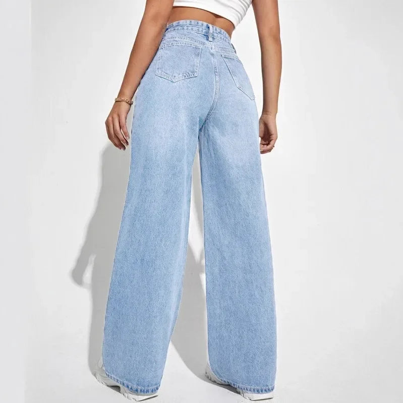 Women's Mom Jeans High Waisted Denim