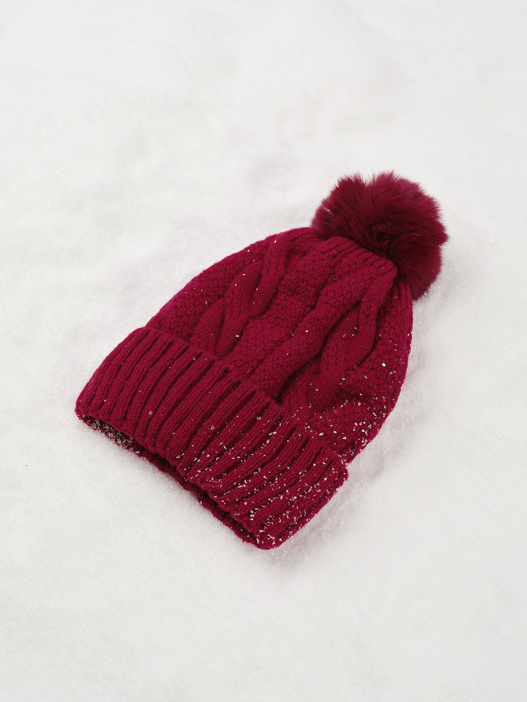 Damen Mütze Beanie Warmes Design aus Acryl