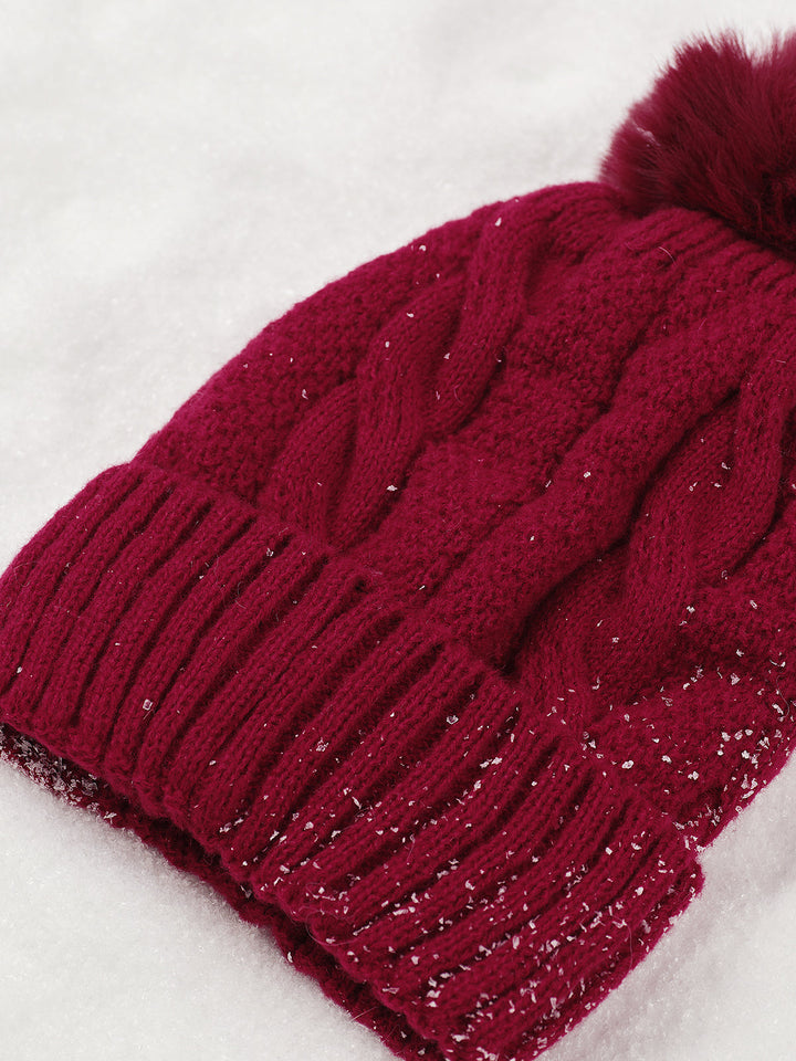 Damen Mütze Beanie Warmes Design aus Acryl