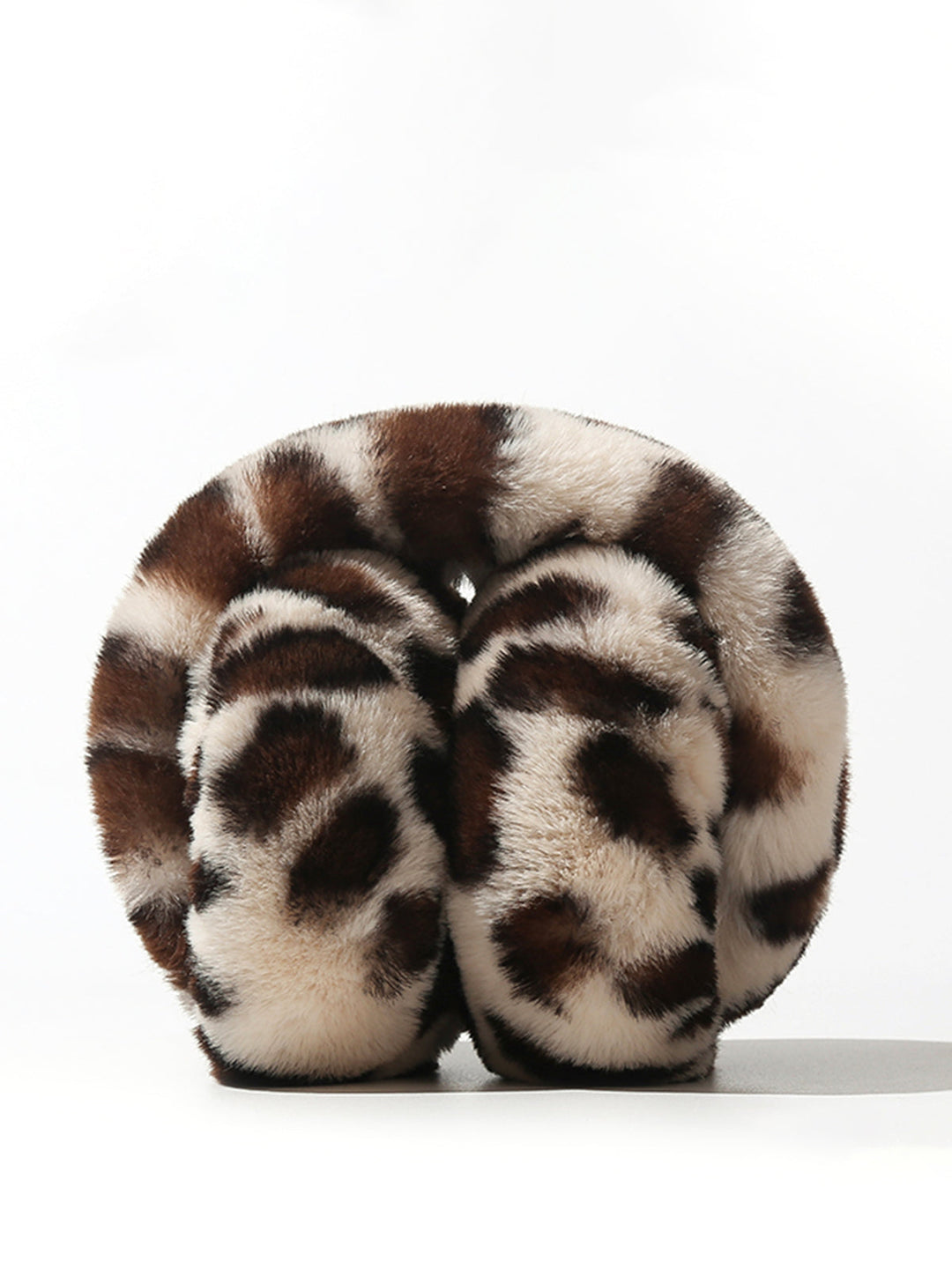 Damen Ohrenschützer Fuzzy Leopard Design - Stylische Ohrenwärmer für kalte Tage