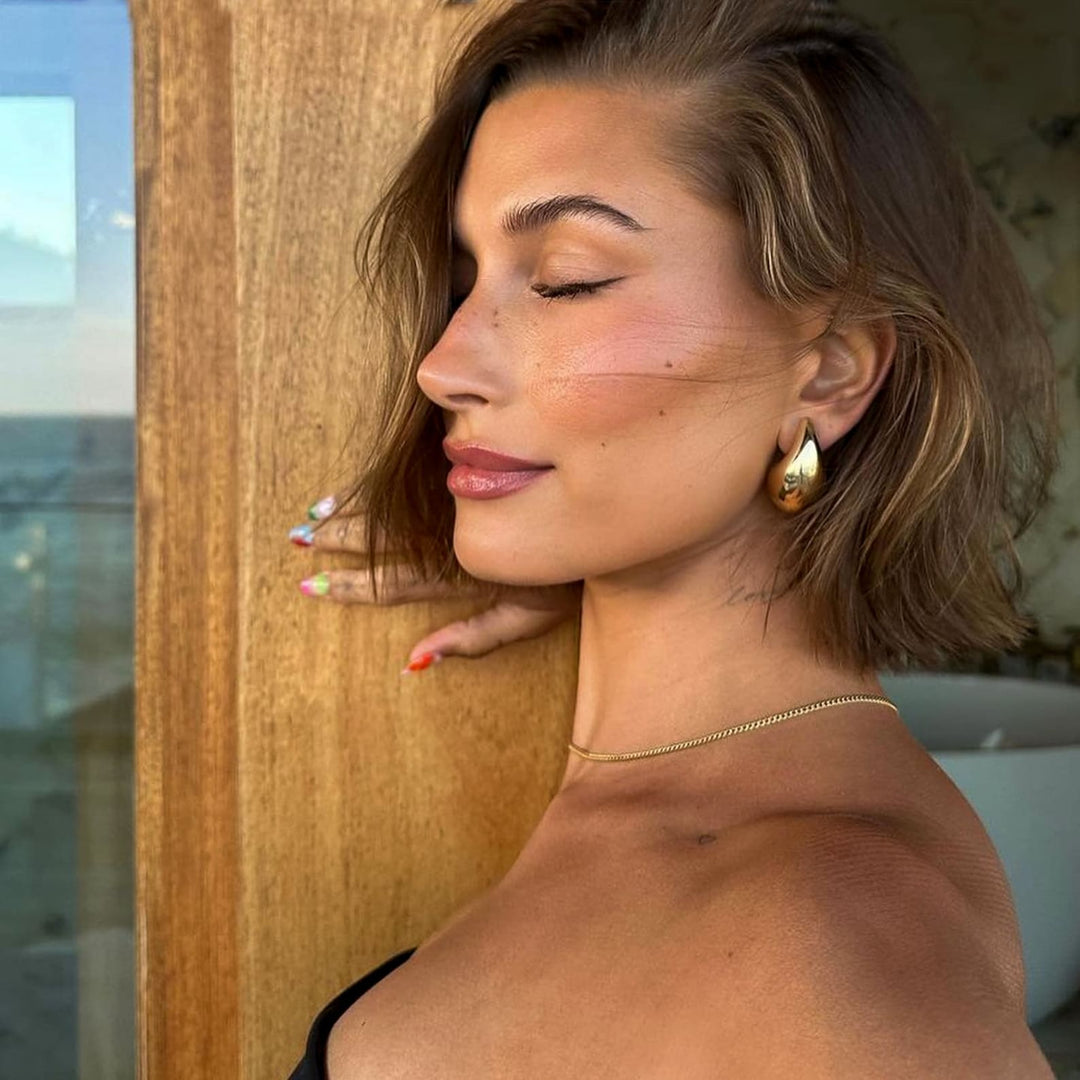 Damen Ohrringe Silber Wassertropfen Stilvolle Elegante Accessoires 2