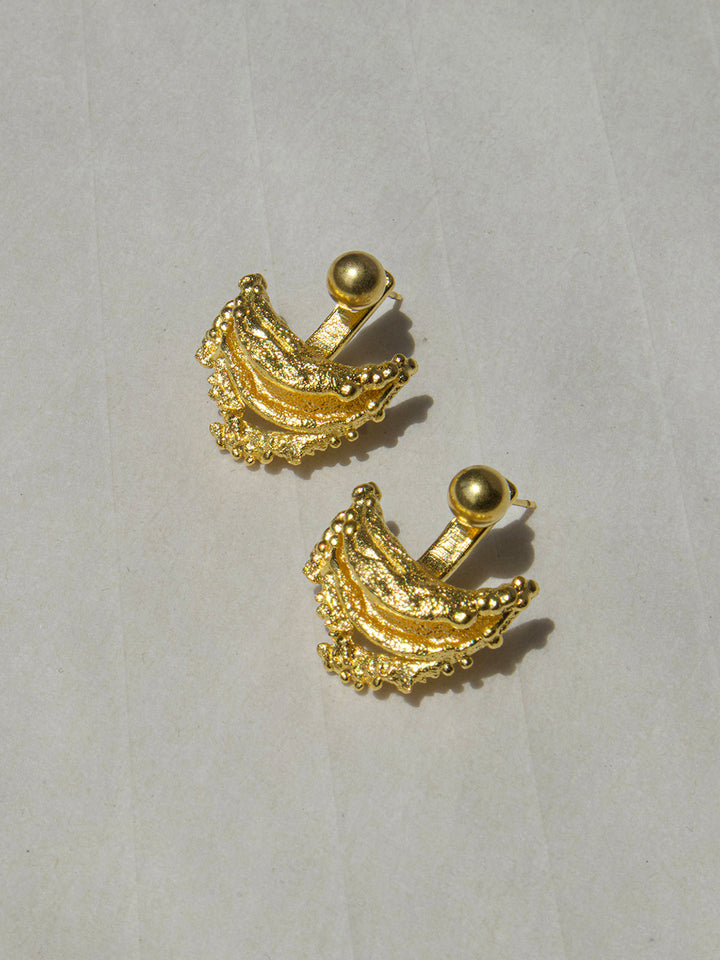 Damen Ohrstecker Kupfer Retro Design 1