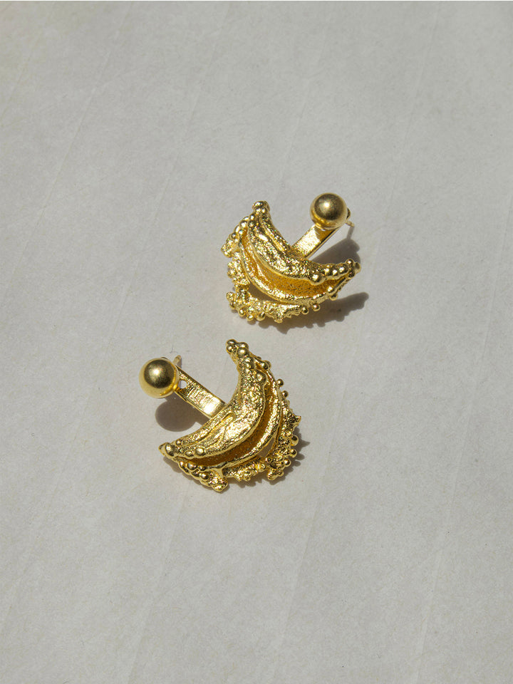 Damen Ohrstecker Kupfer Retro Design 2