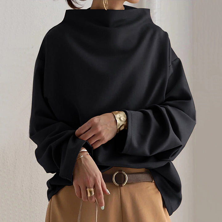 Pull-over à col roulé oversize pour femmes en matériaux de haute qualité – Pulls chauds pour femmes