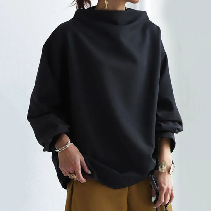 Pull-over à col roulé oversize pour femmes en matériaux de haute qualité – Pulls chauds pour femmes
