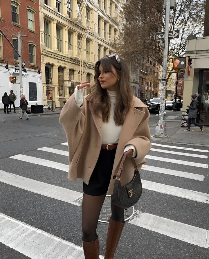 Veste oversize femme laine tendance