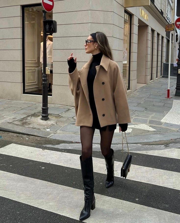 Veste oversize femme laine tendance