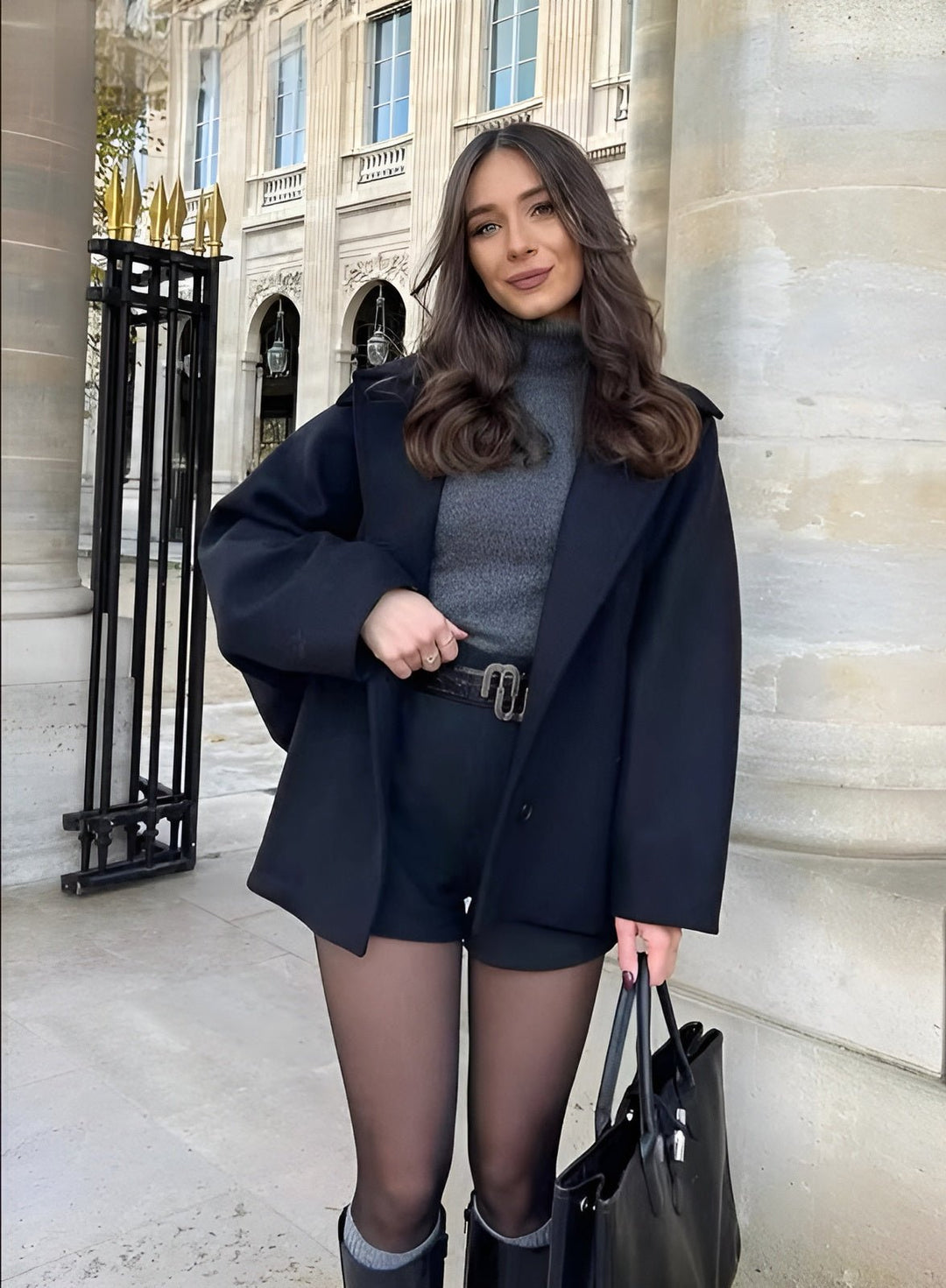 Veste oversize femme laine tendance
