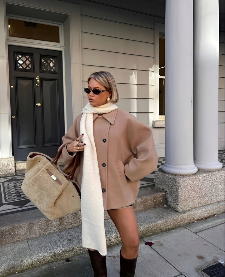 Veste oversize femme laine tendance