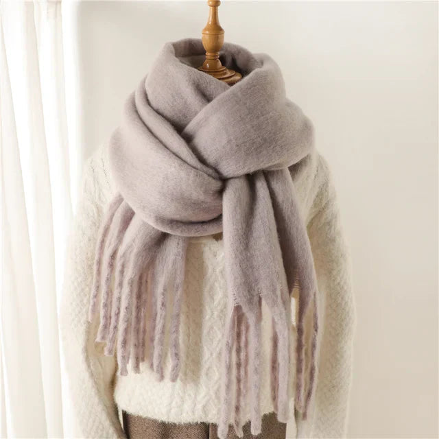 Damen Oversized Schal Wolle