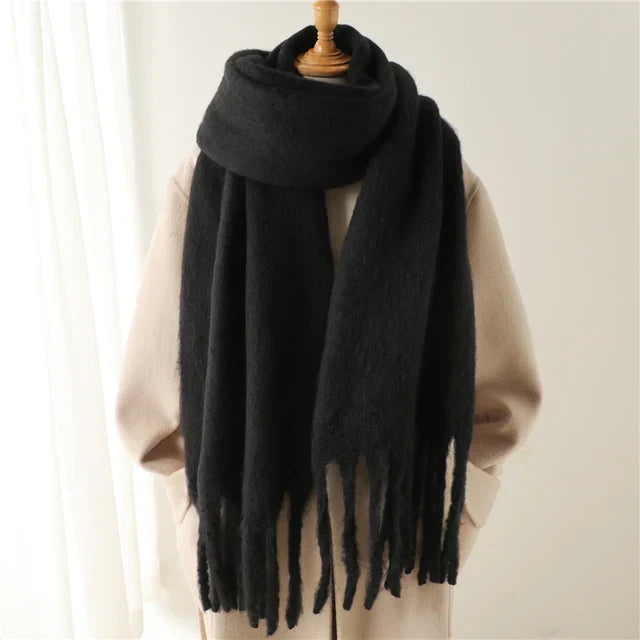 Damen Oversized Schal Wolle