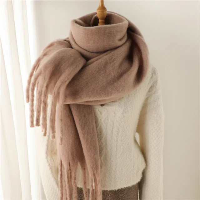 Damen Oversized Schal Wolle