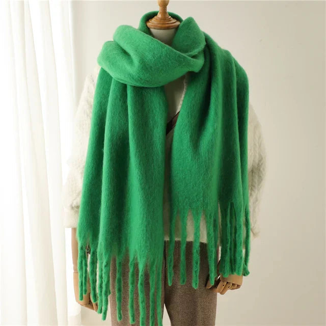 Damen Oversized Schal Wolle