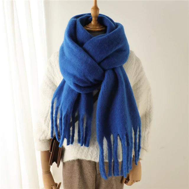 Damen Oversized Schal Wolle