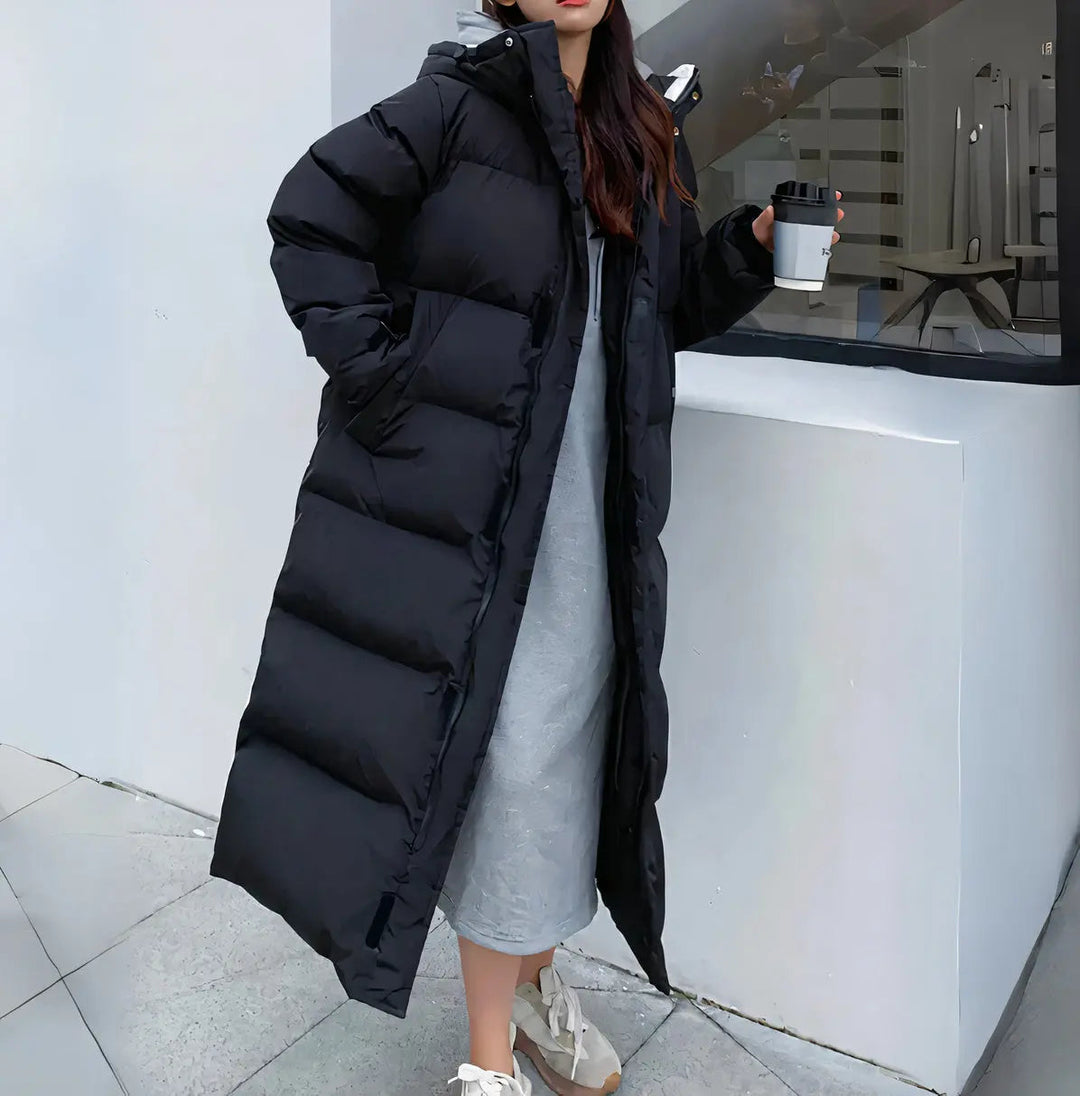 Damen Parka-Mantel aus Hochwertigen Materialien für Kalte Temperaturen