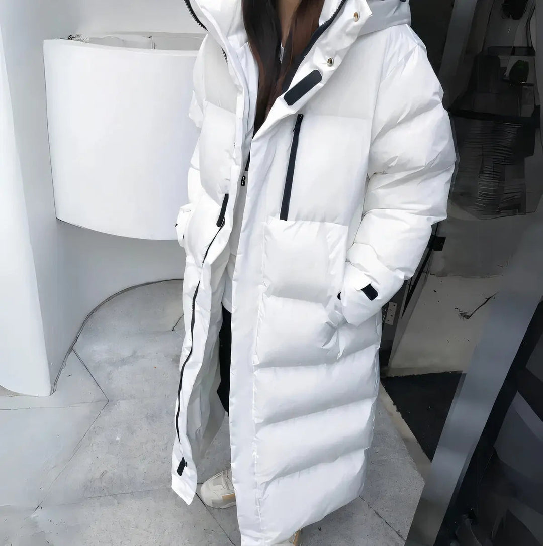 Damen Parka-Mantel aus Hochwertigen Materialien für Kalte Temperaturen