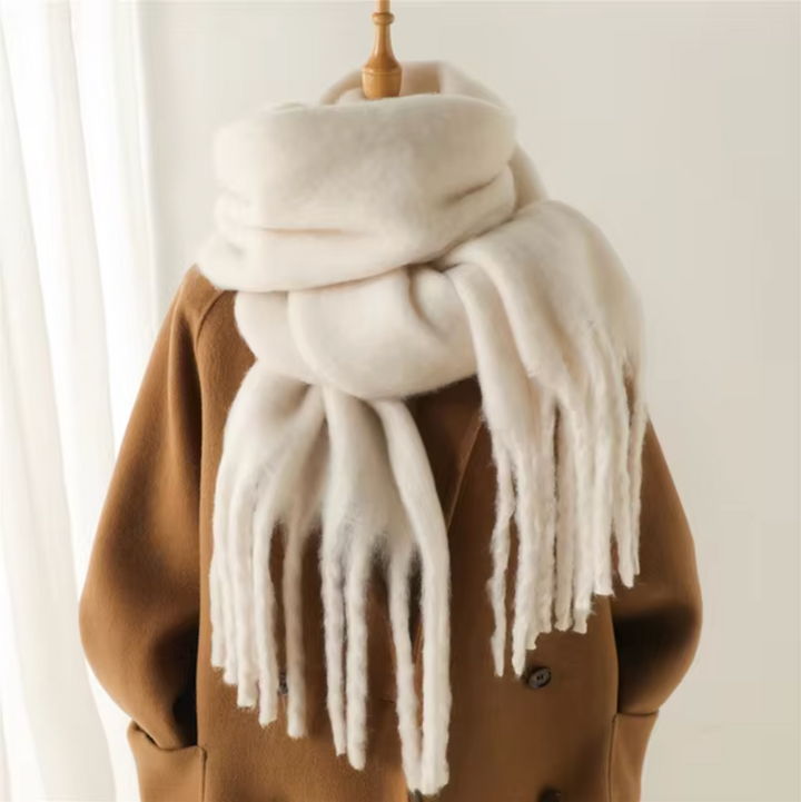 Damen Pashmina Schal mit Fransen – Eleganter Winter Schal für Vielseitige Styles