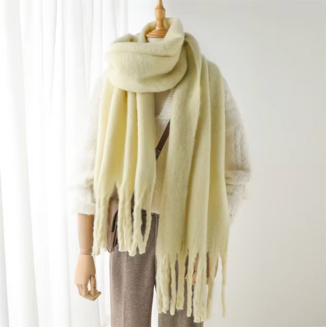 Damen Pashmina Schal mit Fransen – Eleganter Winter Schal für Vielseitige Styles
