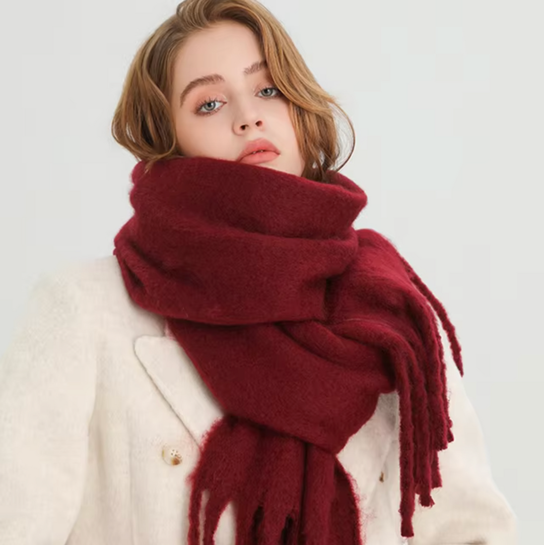 Damen Pashmina Schal mit Fransen – Eleganter Winter Schal für Vielseitige Styles