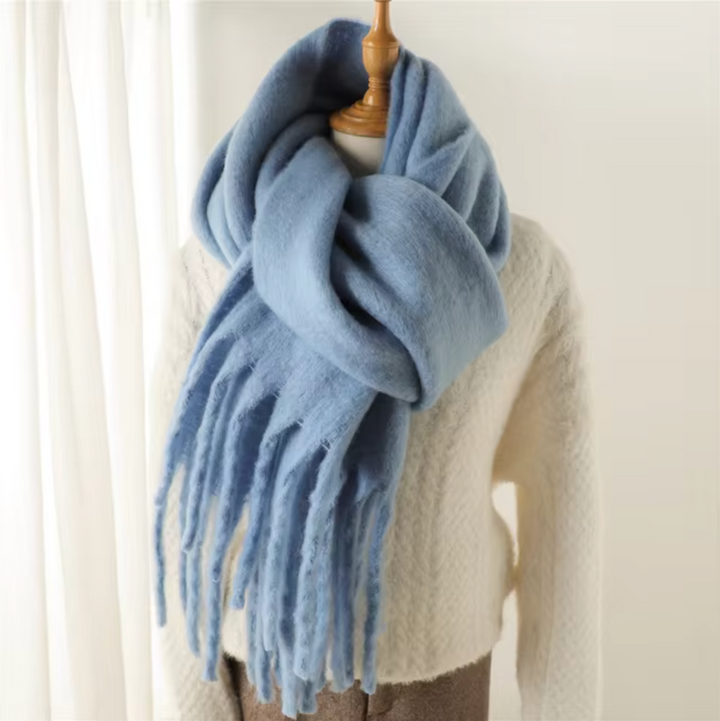Damen Pashmina Schal mit Fransen – Eleganter Winter Schal für Vielseitige Styles