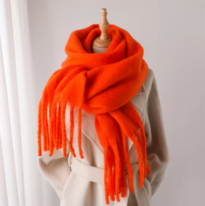 Damen Pashmina Schal mit Fransen – Eleganter Winter Schal für Vielseitige Styles