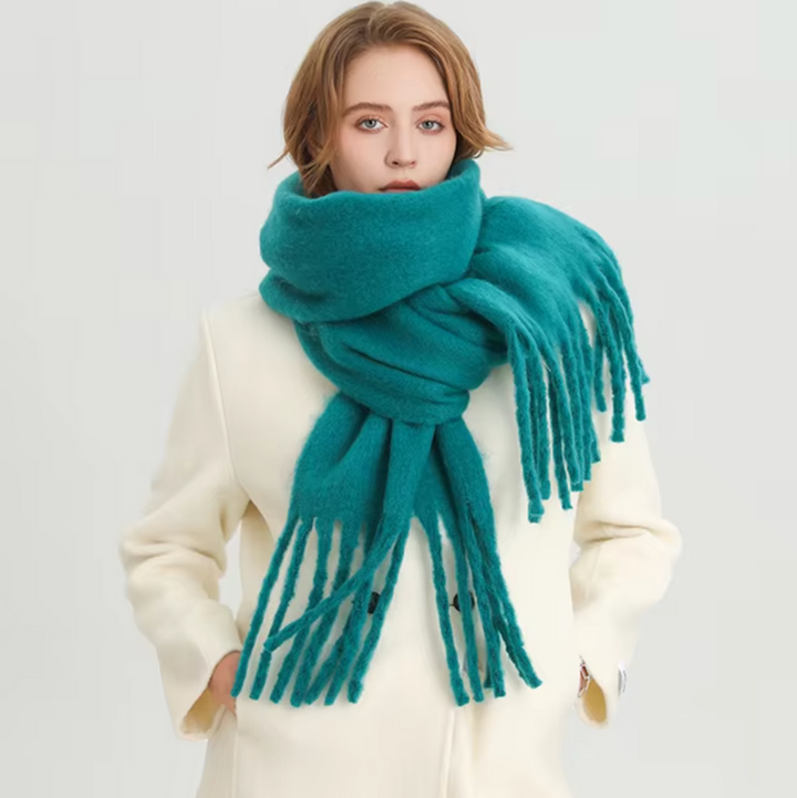 Damen Pashmina Schal mit Fransen – Eleganter Winter Schal für Vielseitige Styles