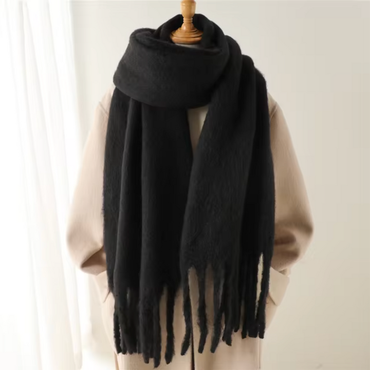 Damen Pashmina Schal mit Fransen – Eleganter Winter Schal für Vielseitige Styles