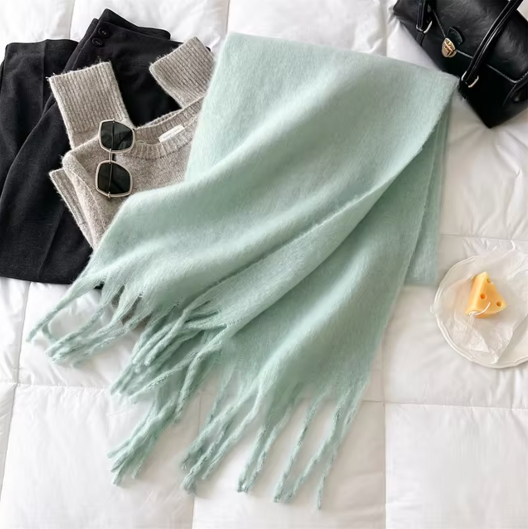 Damen Pashmina Schal mit Fransen – Eleganter Winter Schal für Vielseitige Styles