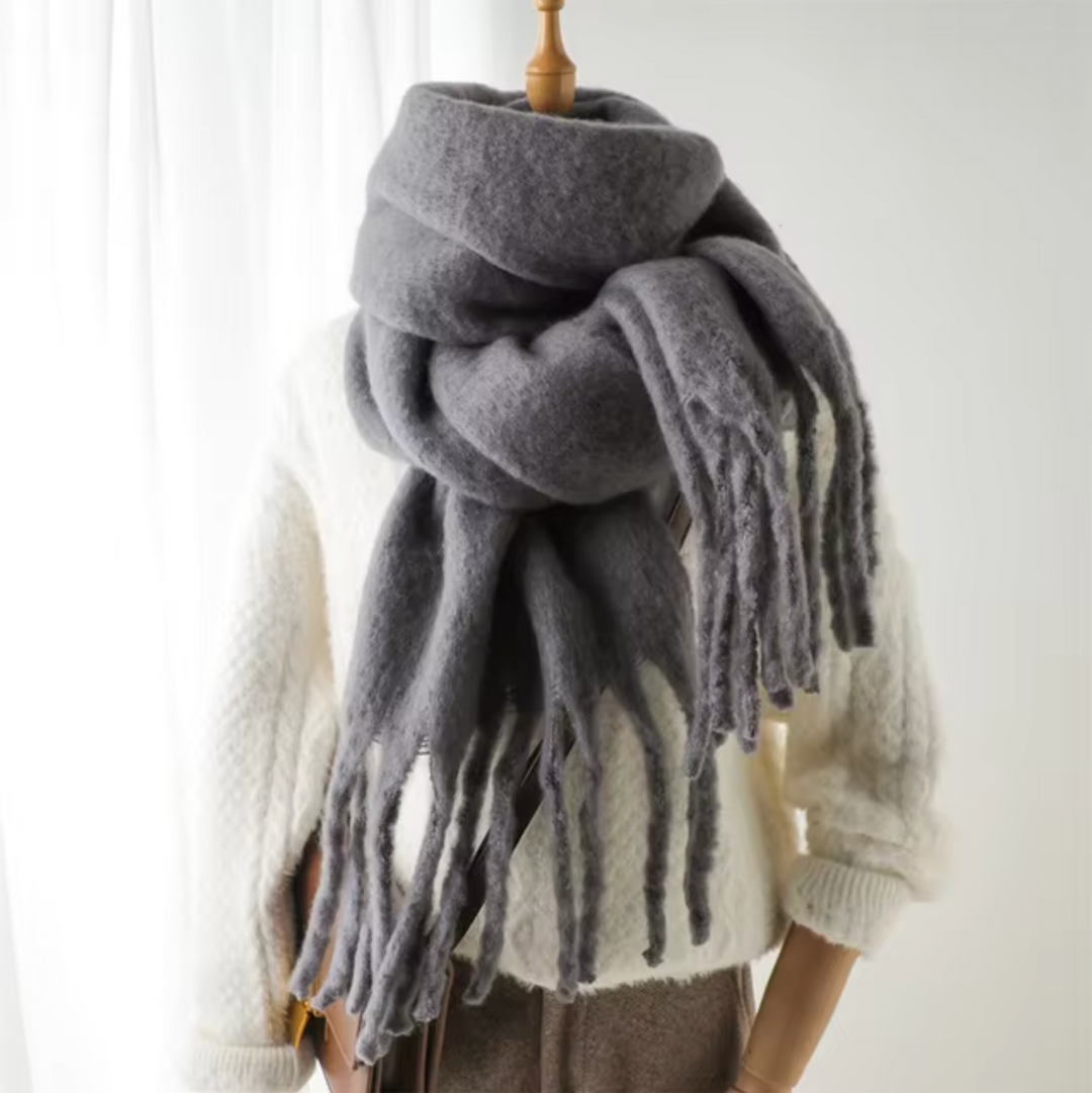 Damen Pashmina Schal mit Fransen – Eleganter Winter Schal für Vielseitige Styles
